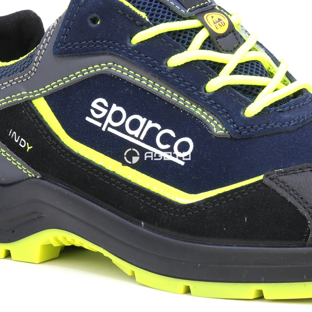 detail SPARCO Baltimora S3 ESD černá pánská pracovní obuv