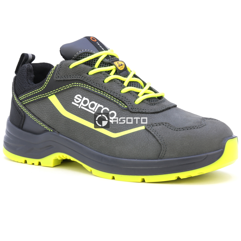 detail SPARCO Conor S3 ESD šedá pánská pracovní obuv