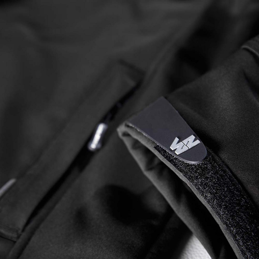 detail NORTH WAYS Flores Stretch černá pánská softshell bunda