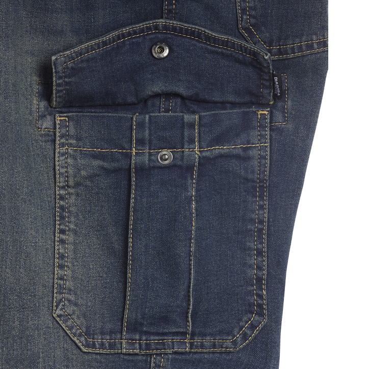 detail DIADORA Stone Cargo modré pánské kalhoty Jeans Stretch