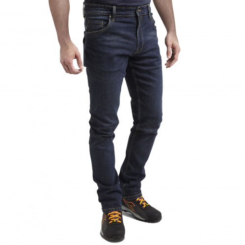DIADORA Stone 5 PKT modré pánské kalhoty Jeans Stretch