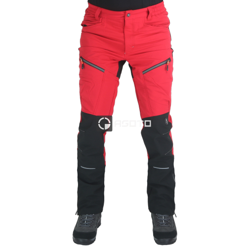 KAPRIOL Vertical Stretch červené pánské voděodpudivé technické kalhoty