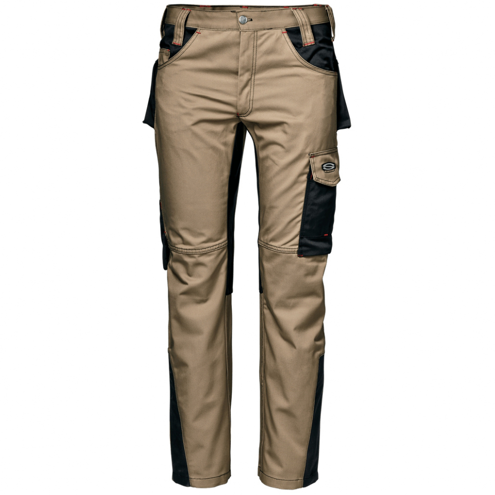 detail SIR Fusion 31070 pánské béžové pracovní kalhoty 100% Ba