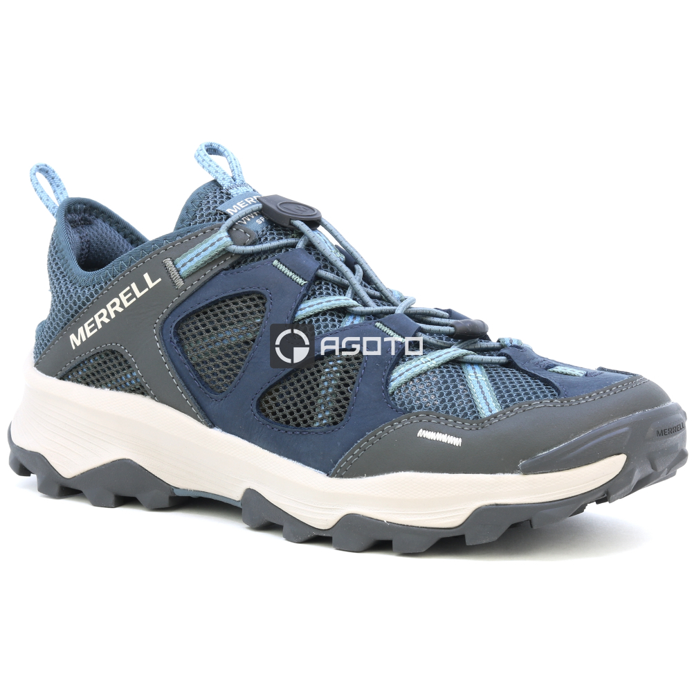 detail MERRELL Speed Strike LTR modrá pánská letní outdoor obuv