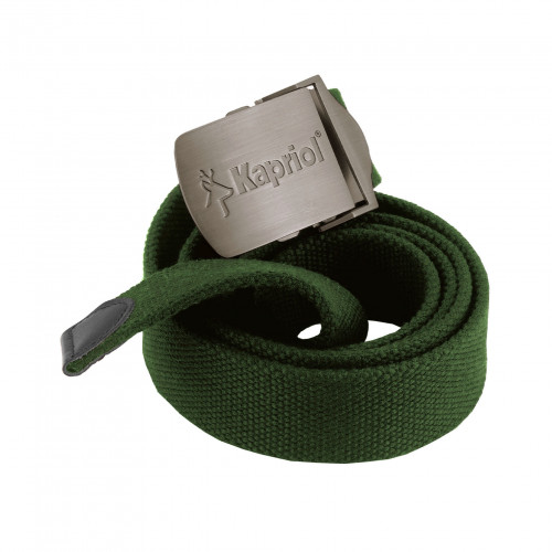 KAPRIOL K-Belt zelený textilní pásek s kovovou sponou