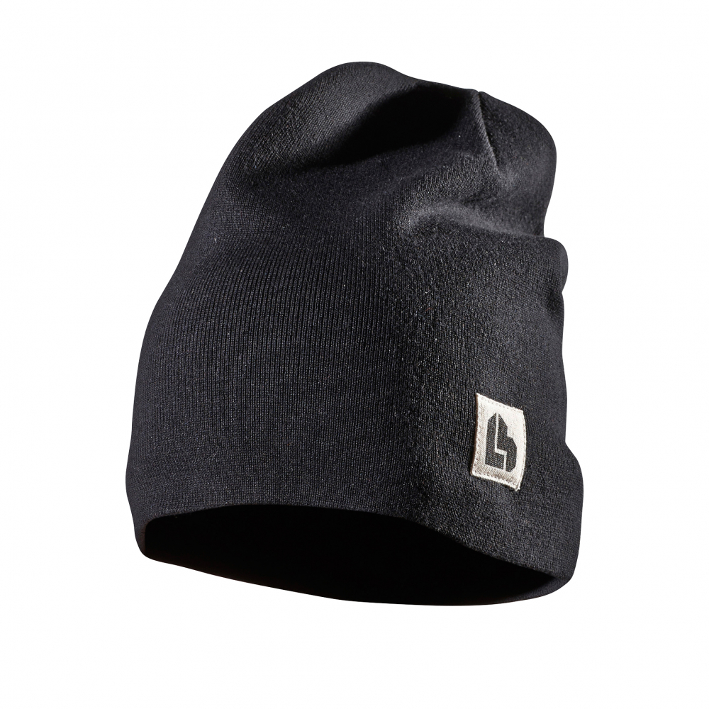 detail LBRADOR SWEDEN 507B černá pánská pletená zimní čepice 100% Ba